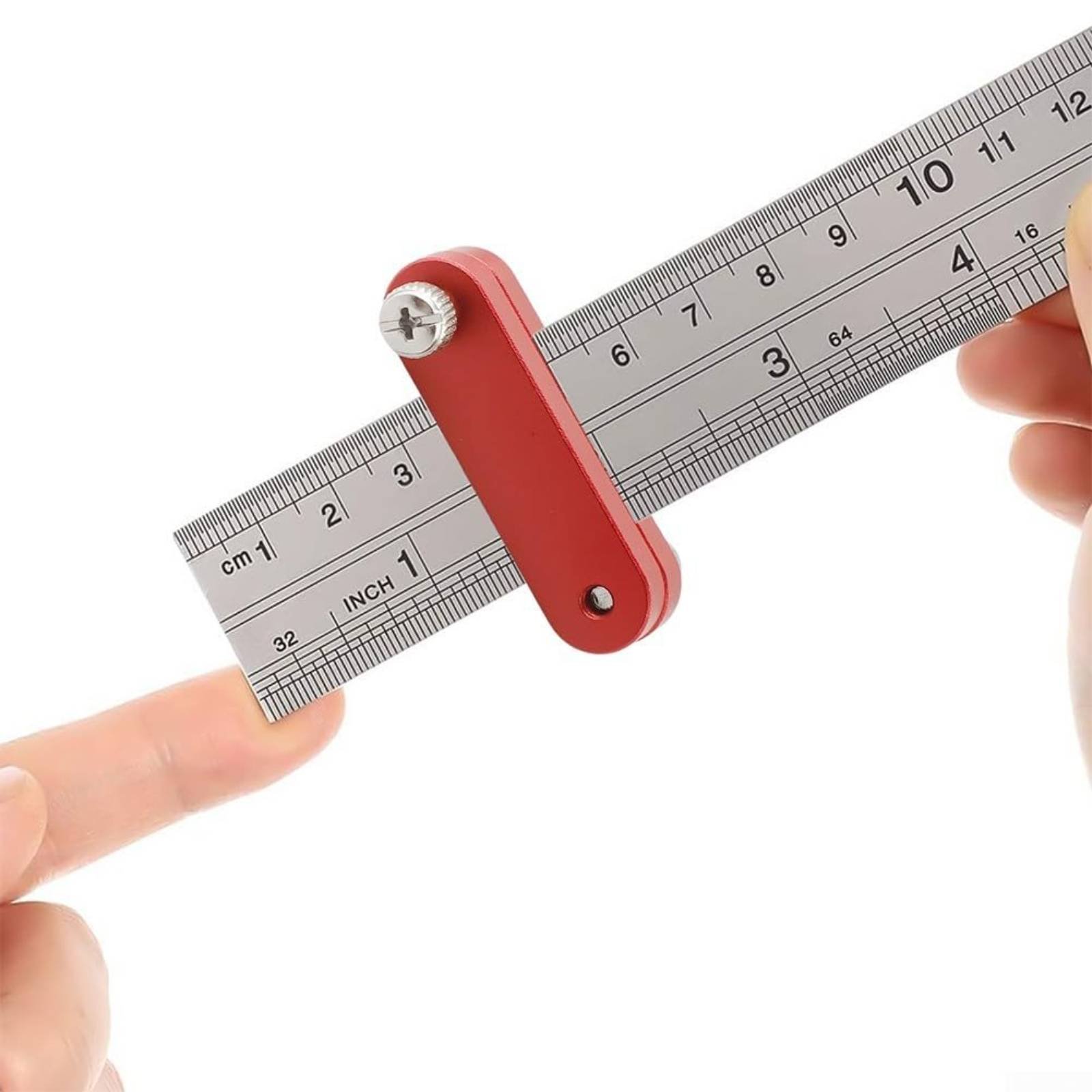 Woodworking Ruler - Ogranicznik do liniału stolarskiego, regulowany blok