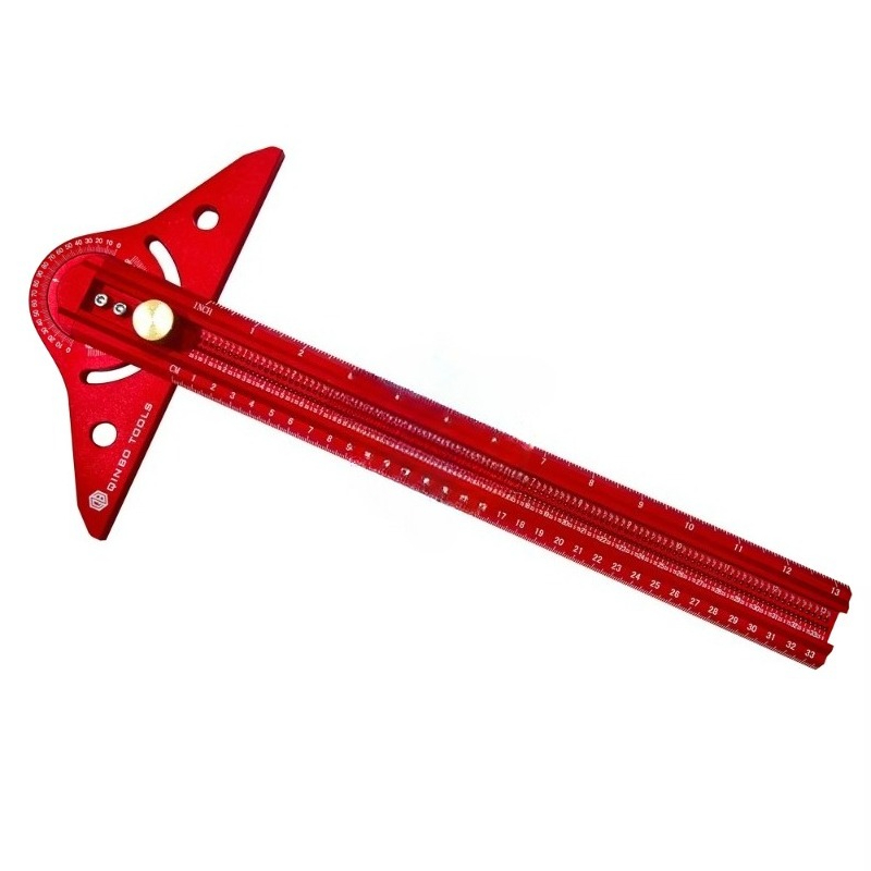 Woodworking Ruler - 13-calowy, wytrzymały kątomierz ze stopu aluminium,