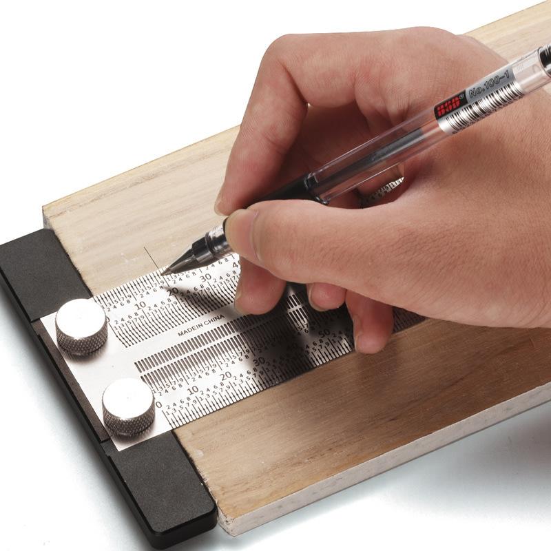 Woodworking Ruler - Precyzyjna linijka do otworów typu T