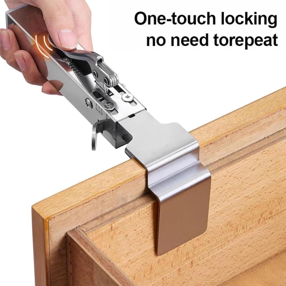 Woodworking Z Clips - Szybkozłączne zaciski do montażu frontów szuflad,