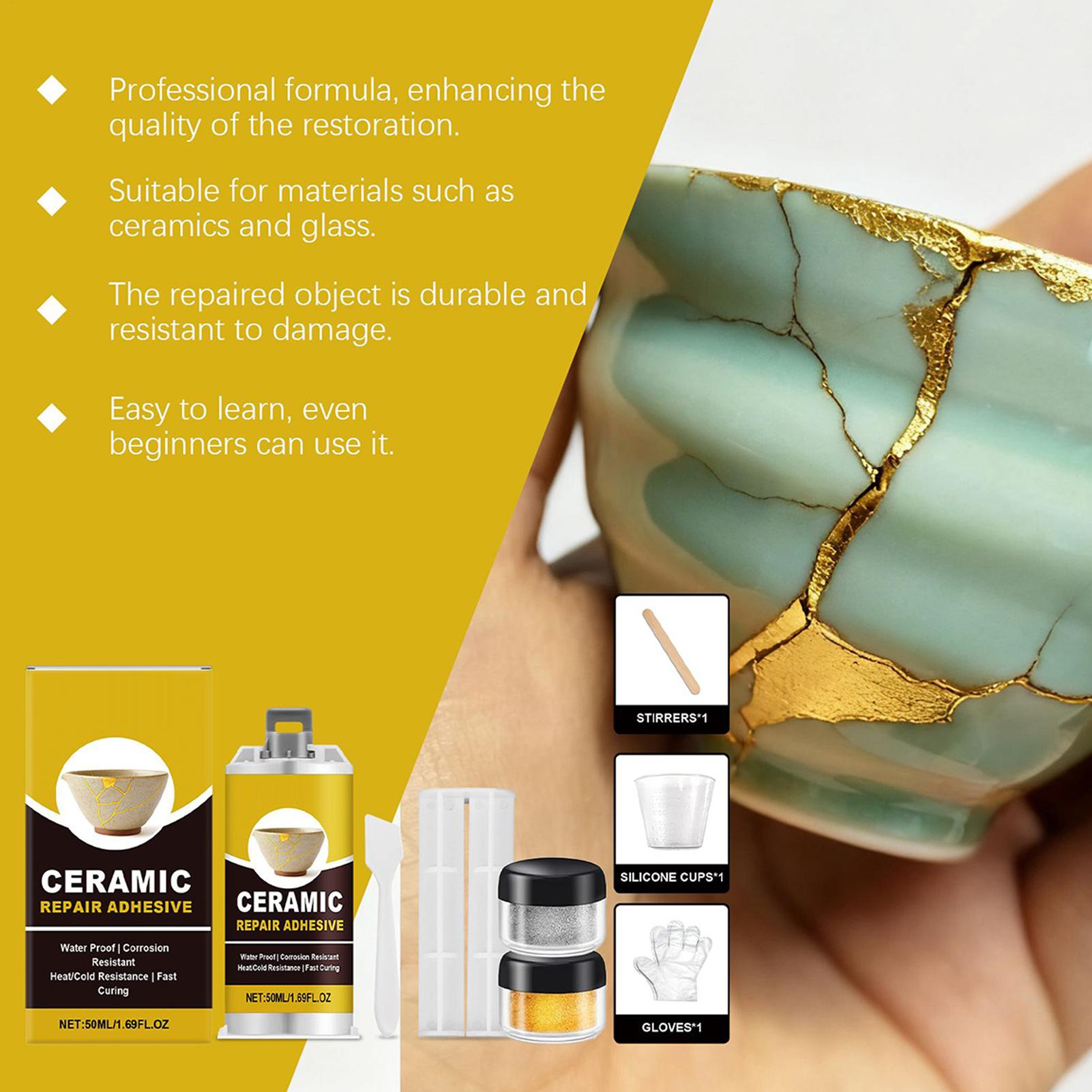 Złoty klej do ceramiki, szkła, – Woodworking Women recenzja i cena