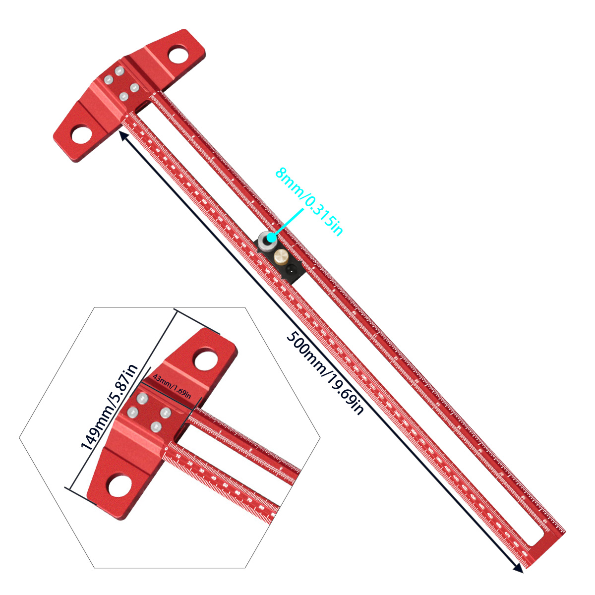 Kątownik stolarski z prowadnic – Woodworking Ruler recenzja i cena