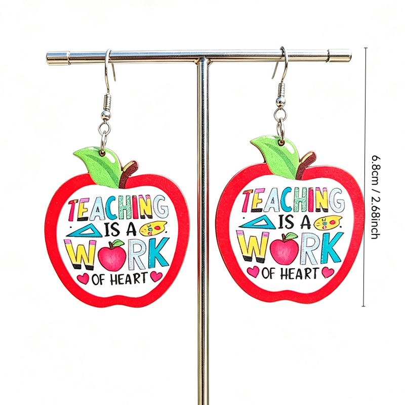 Urocze czerwone jabłka, kolczy – Woodworking Teacher recenzja i cena