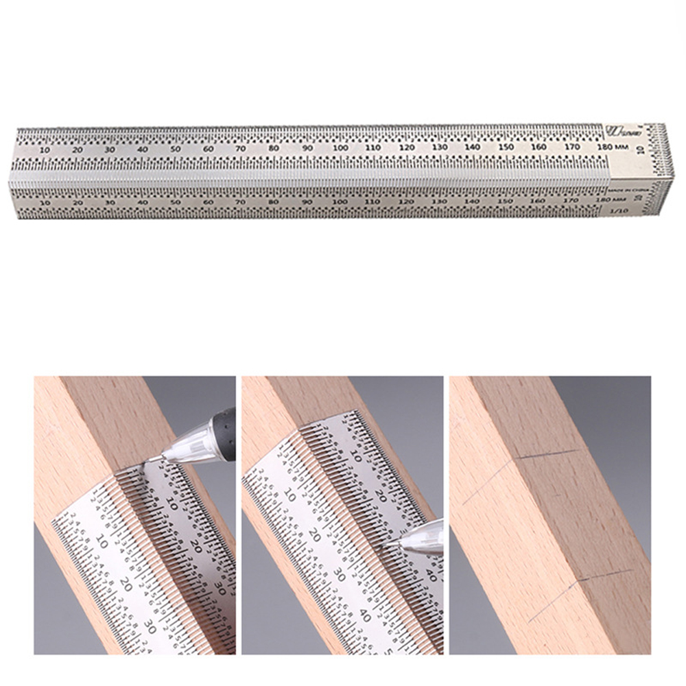 Nierdzewny przyrząd do trasowa – Woodworking Ruler recenzja i cena