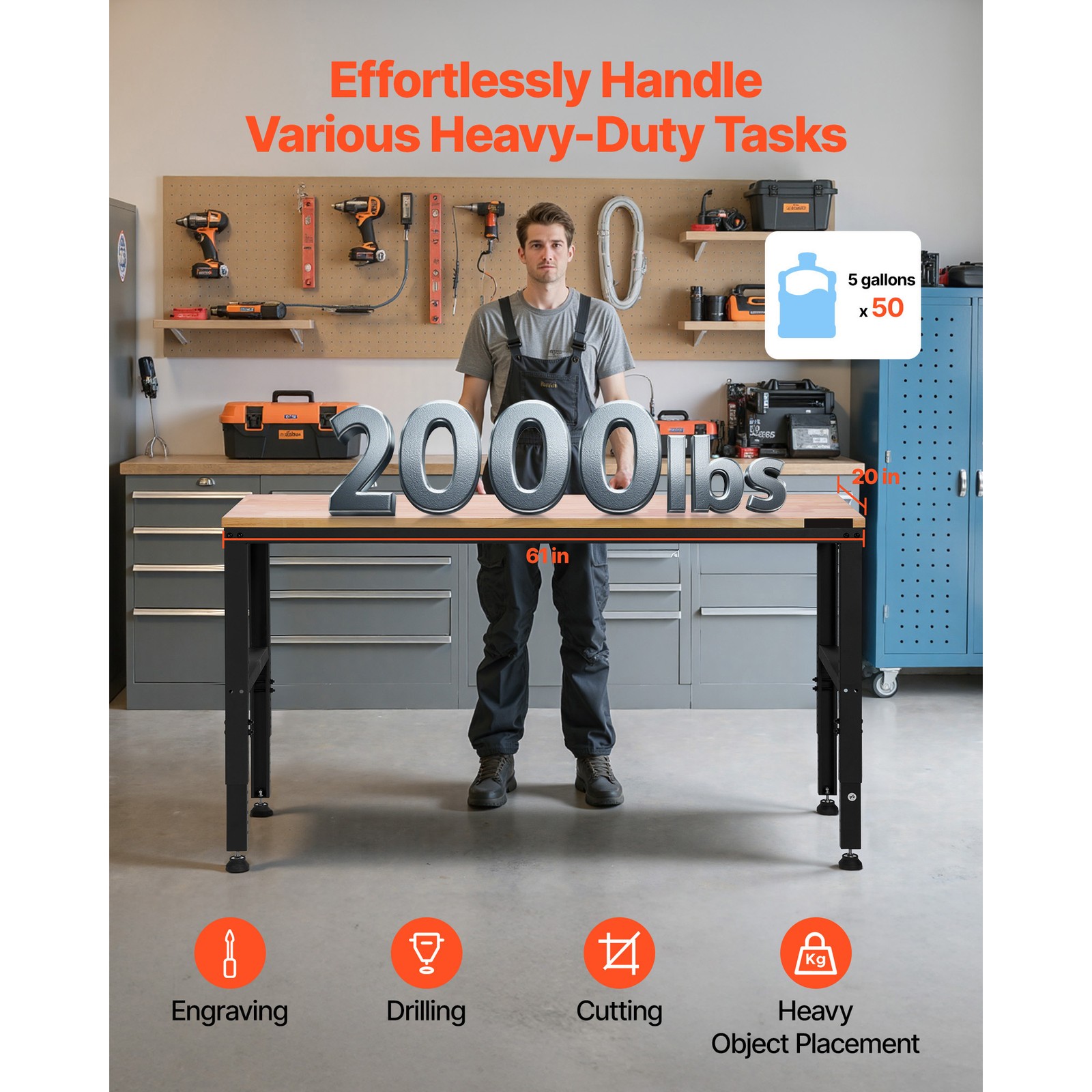 Regulowany stołek warsztatowy  – Woodworking Work Table recenzja i cena