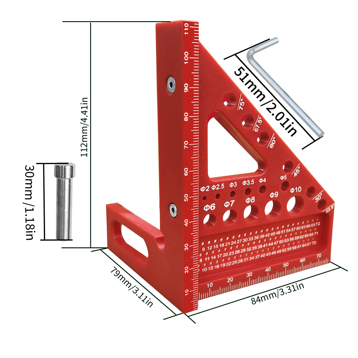 1 szt. Miernik 3D wielokątny,  – Woodworking For Engineers recenzja i cena