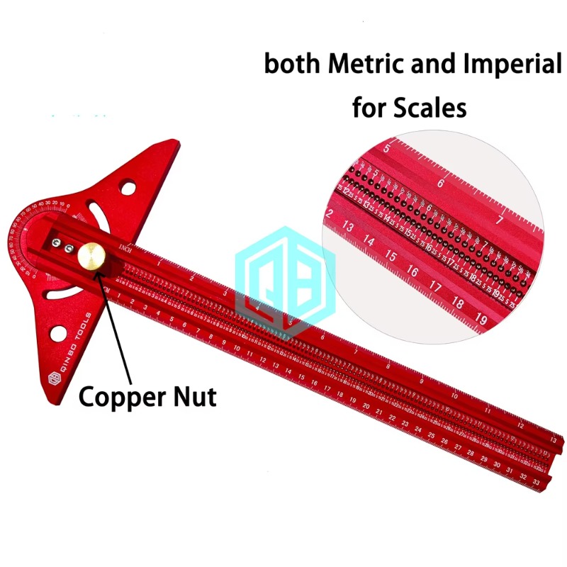 13-calowy, wytrzymały kątomier – Woodworking Ruler recenzja i cena