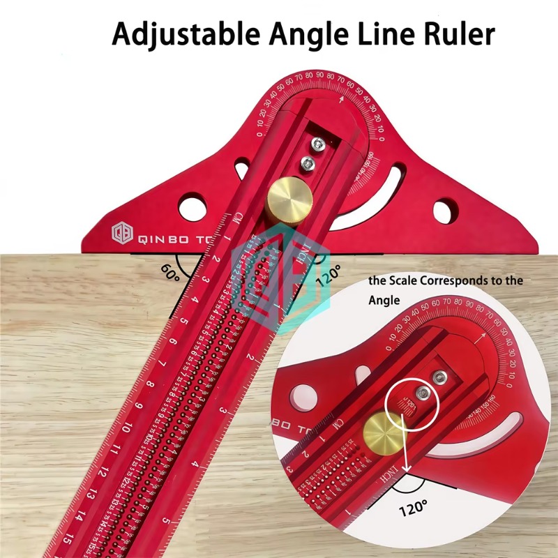 13-calowy, wytrzymały kątomier – Woodworking Ruler recenzja i cena