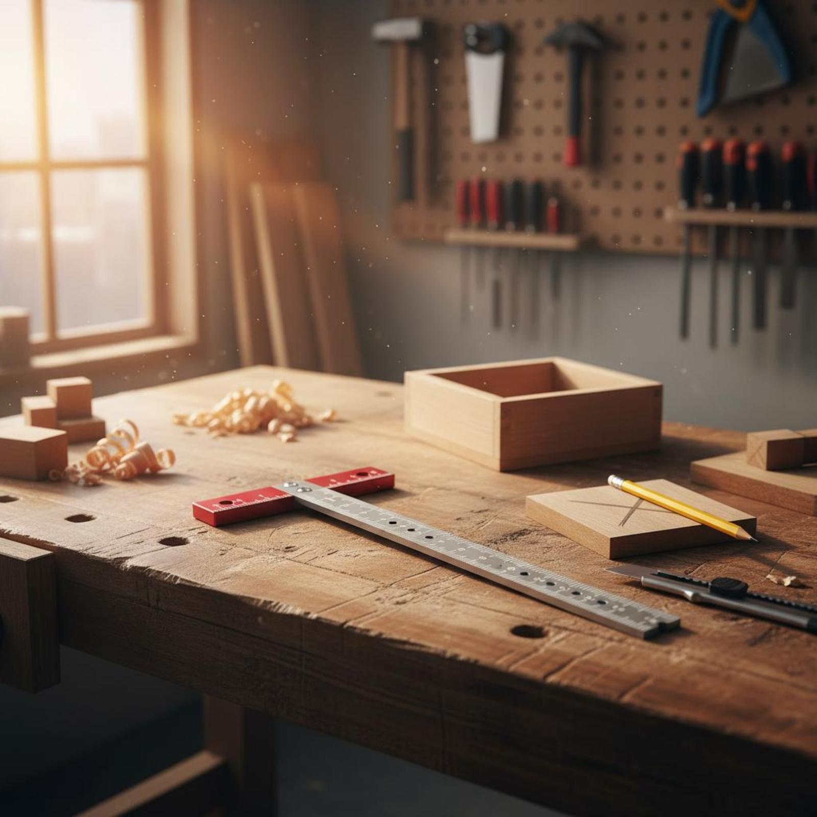 Liniał w kształcie litery T, p – Woodworking Workshop Layout recenzja i cena