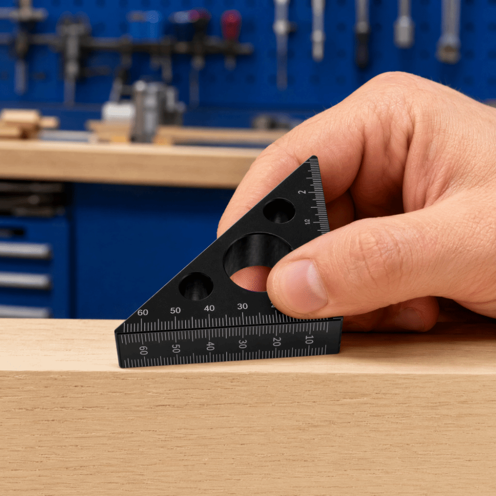 Aluminiowy kątownik trójkątny  – Woodworking Workshop Layout recenzja i cena